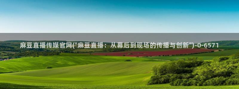 麻豆系列传媒官网：麻豆直播传媒官网(\