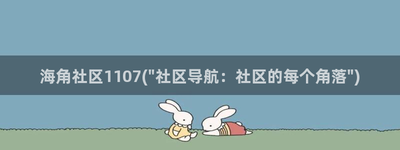 龙岩海角社区：海角社区1107(\